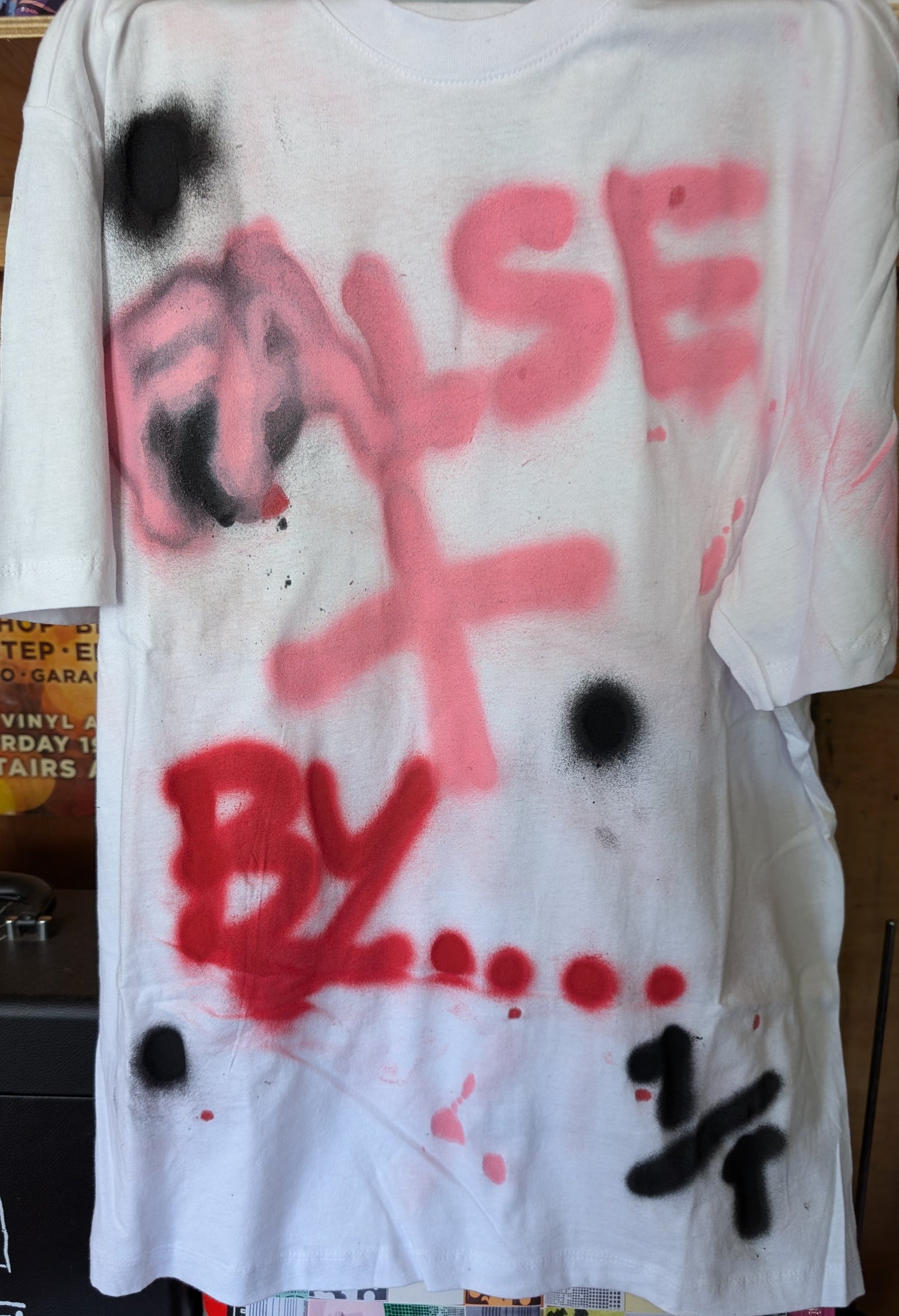 False Positive by Core Sway One of a Kind Hand Sprayed T-shirt