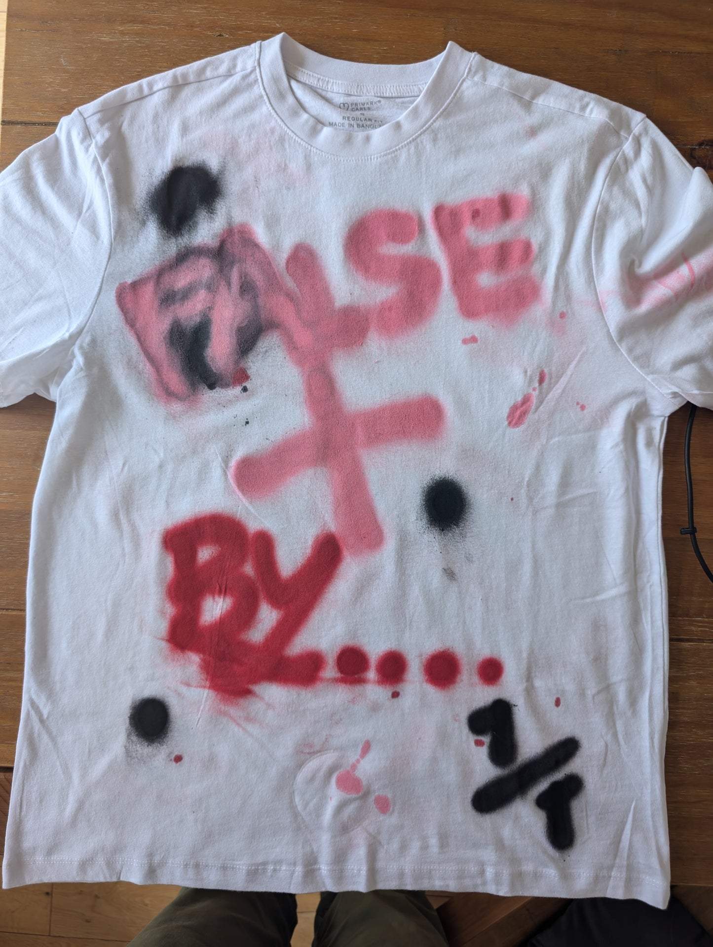 False Positive by Core Sway One of a Kind Hand Sprayed T-shirt