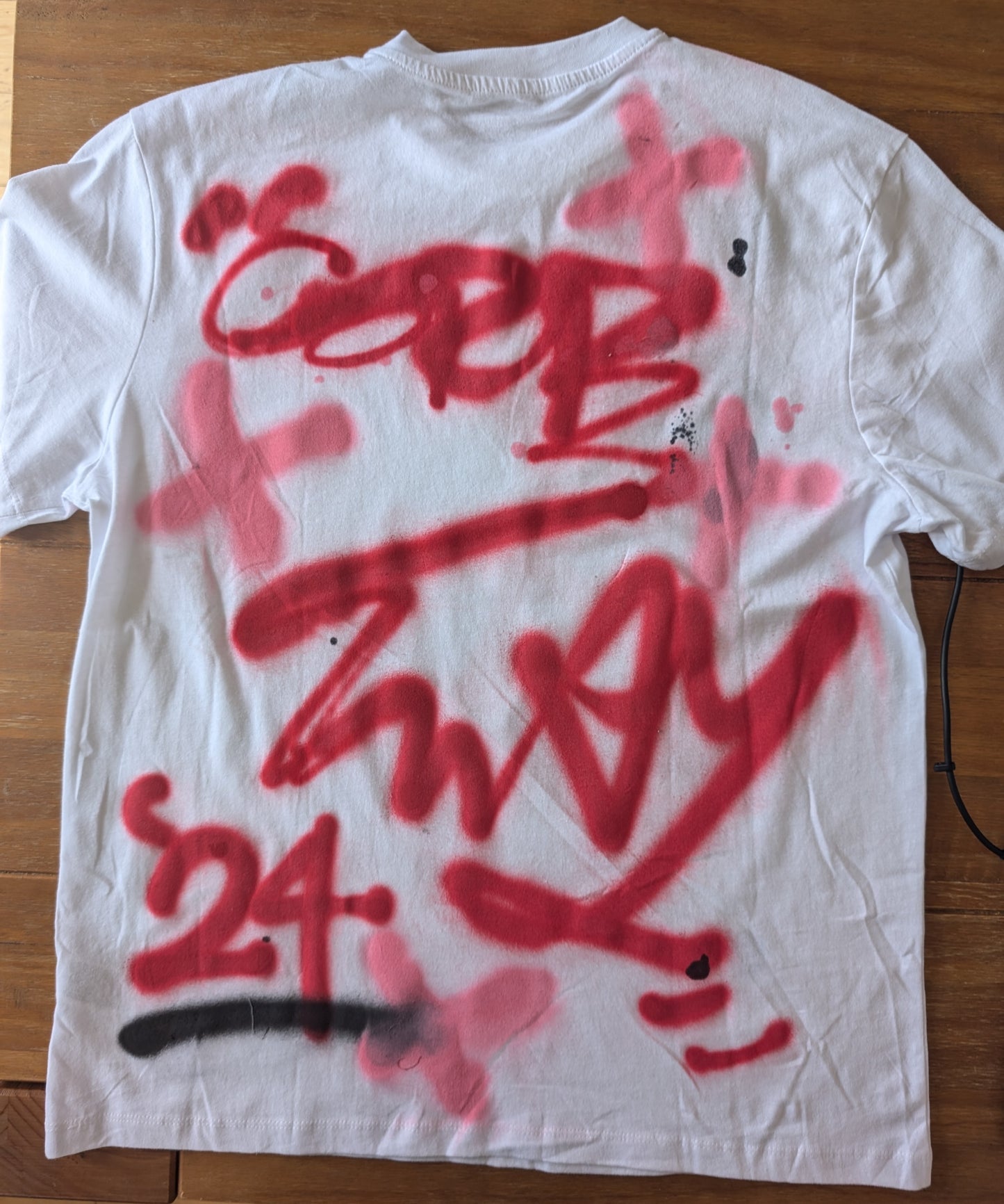 False Positive by Core Sway One of a Kind Hand Sprayed T-shirt
