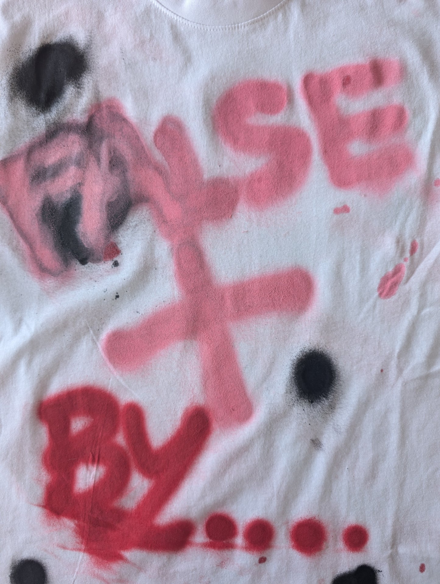 False Positive by Core Sway One of a Kind Hand Sprayed T-shirt