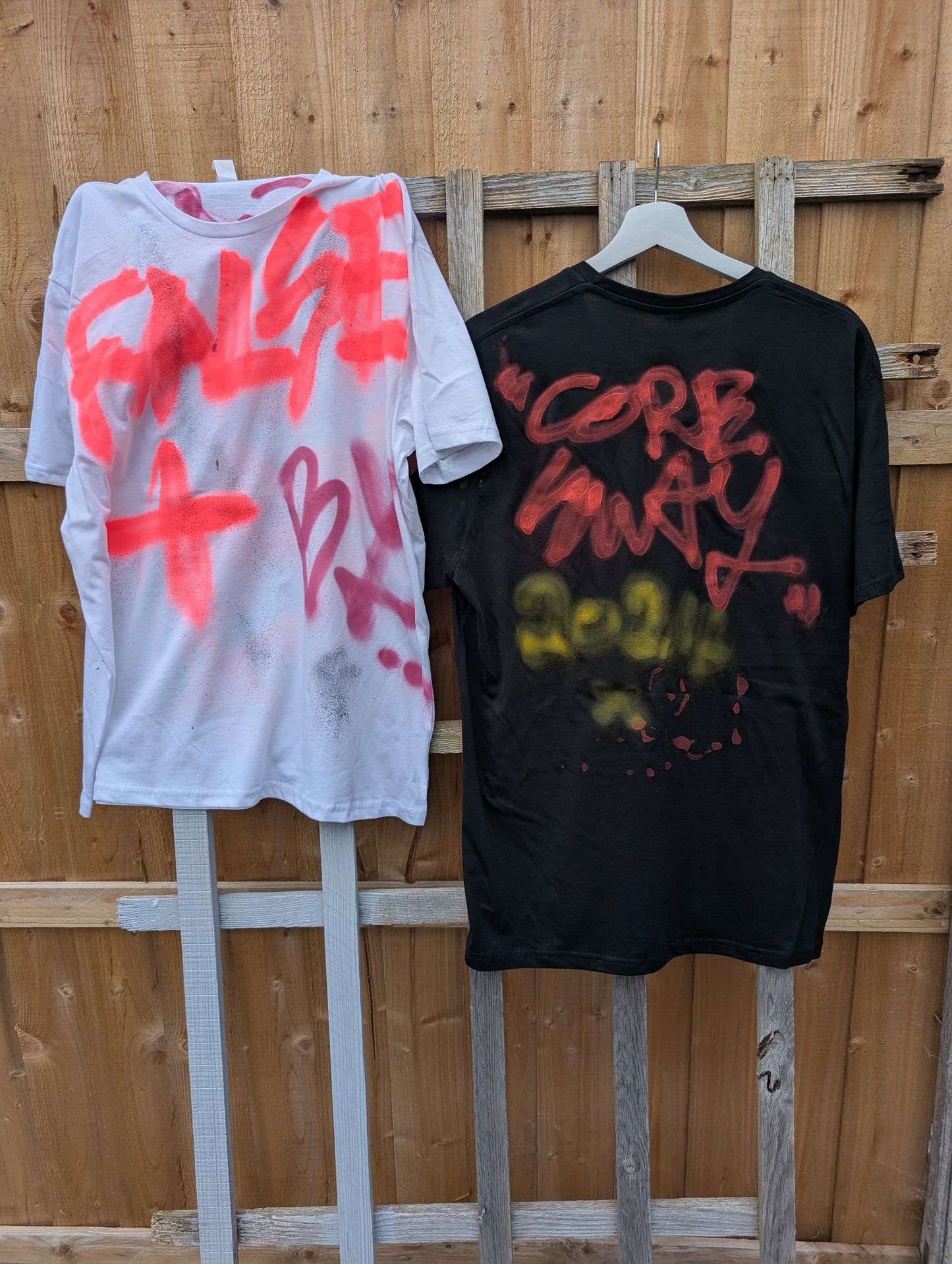 False Positive by Core Sway One of a Kind Hand Sprayed T-shirt