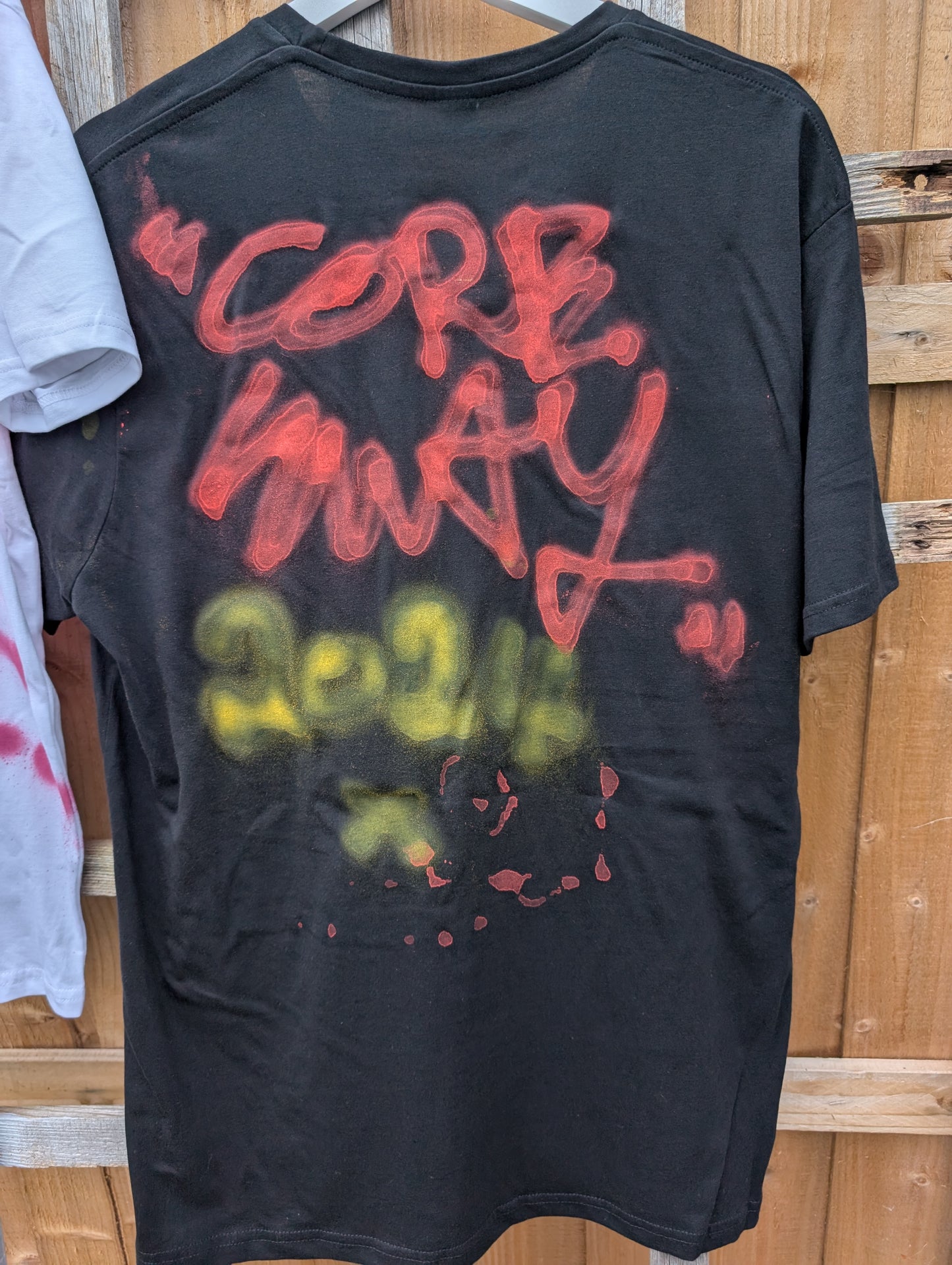 False Positive by Core Sway One of a Kind Hand Sprayed T-shirt