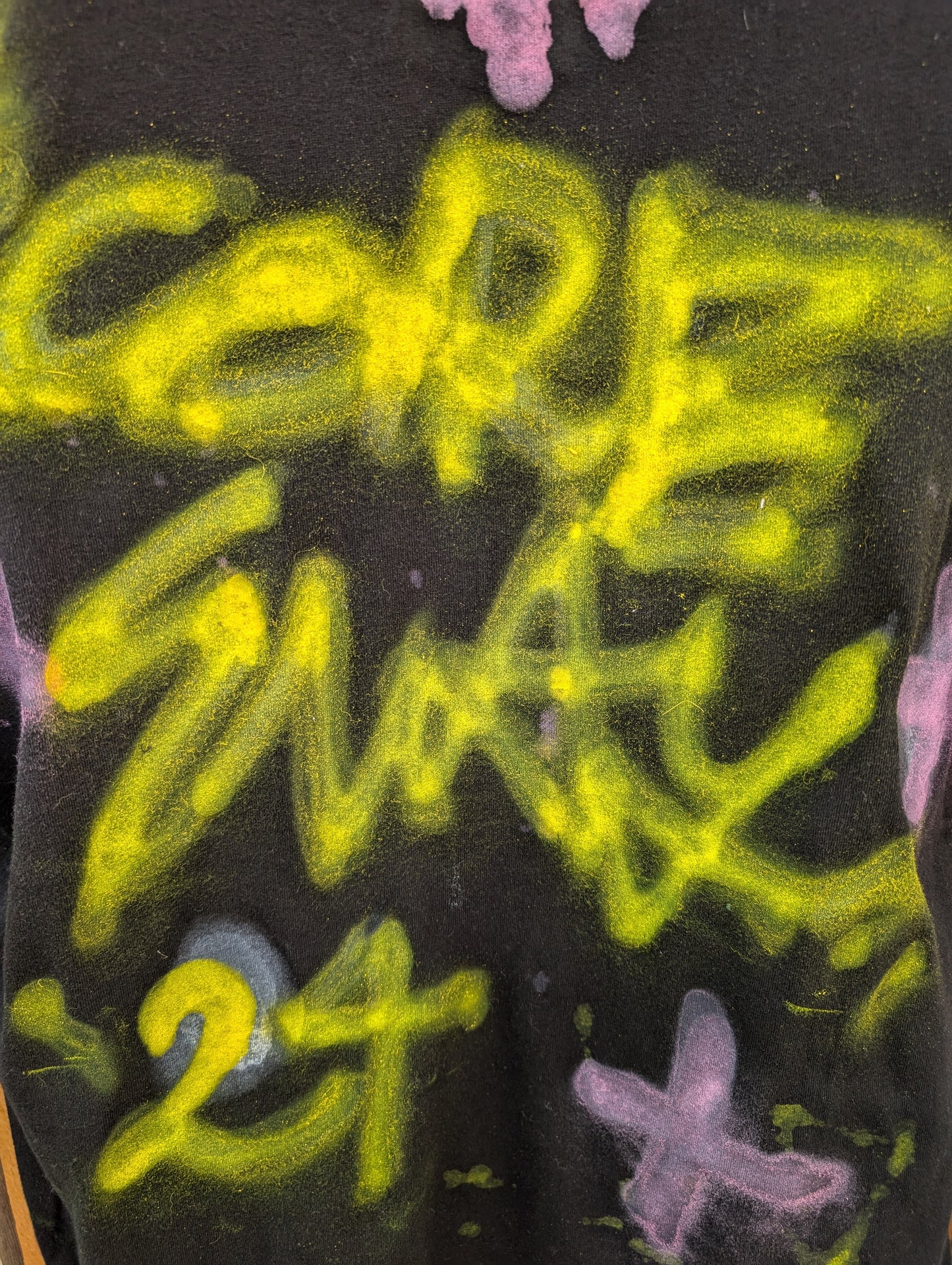False Positive by Core Sway One of a Kind Hand Sprayed T-shirt