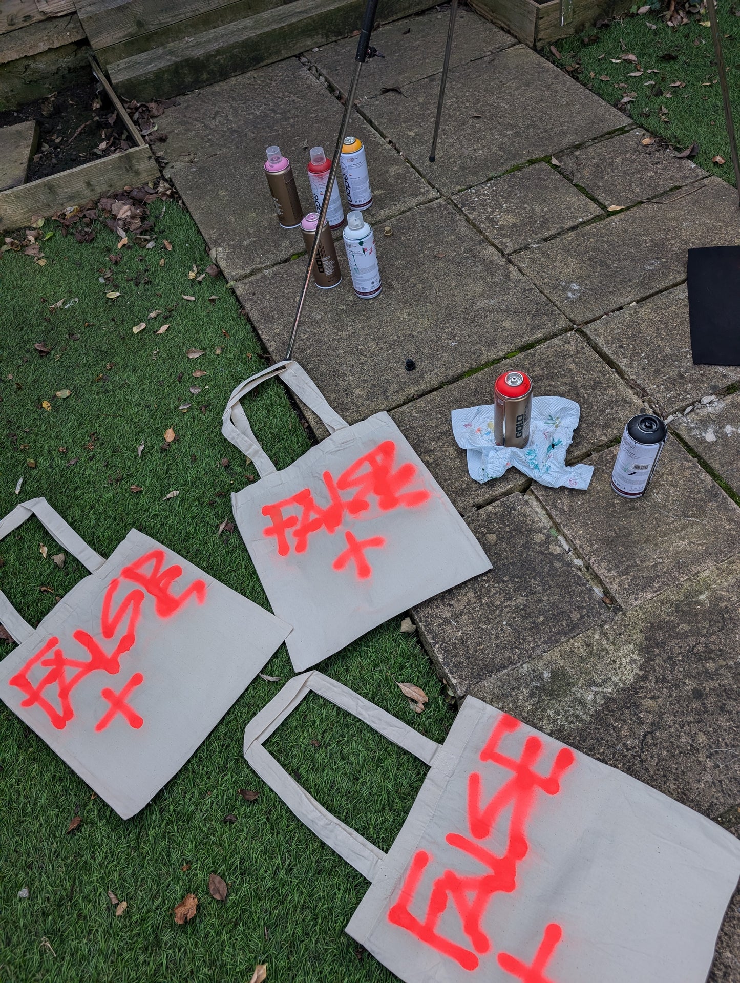 False Positive by Core Sway Tote Bags