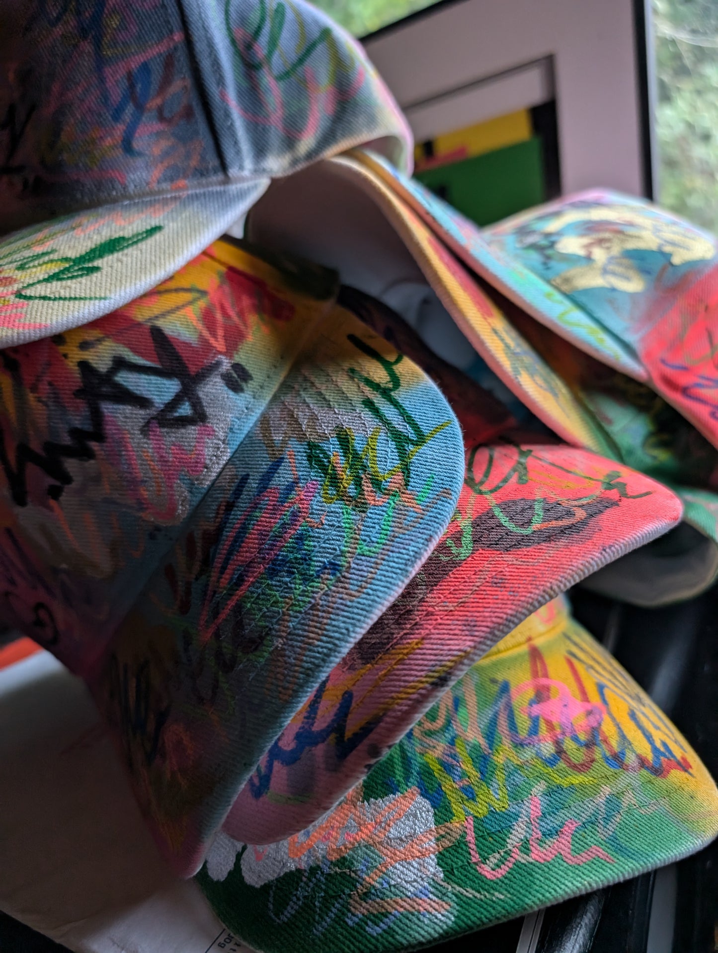 False Positive by Core Sway Hand Painted Caps