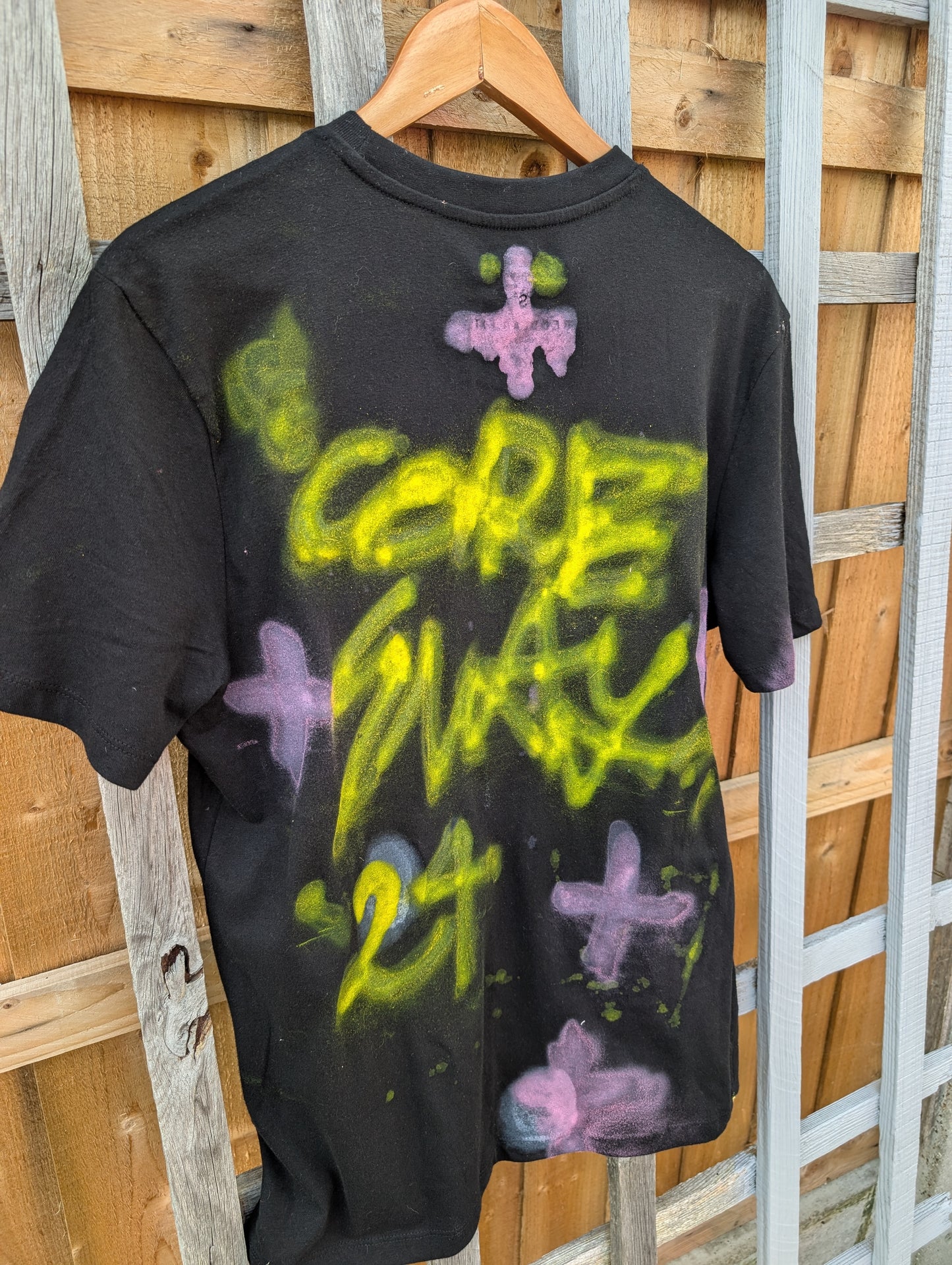 False Positive by Core Sway One of a Kind Hand Sprayed T-shirt