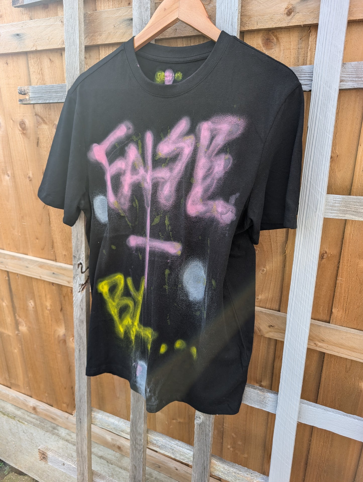 False Positive by Core Sway One of a Kind Hand Sprayed T-shirt