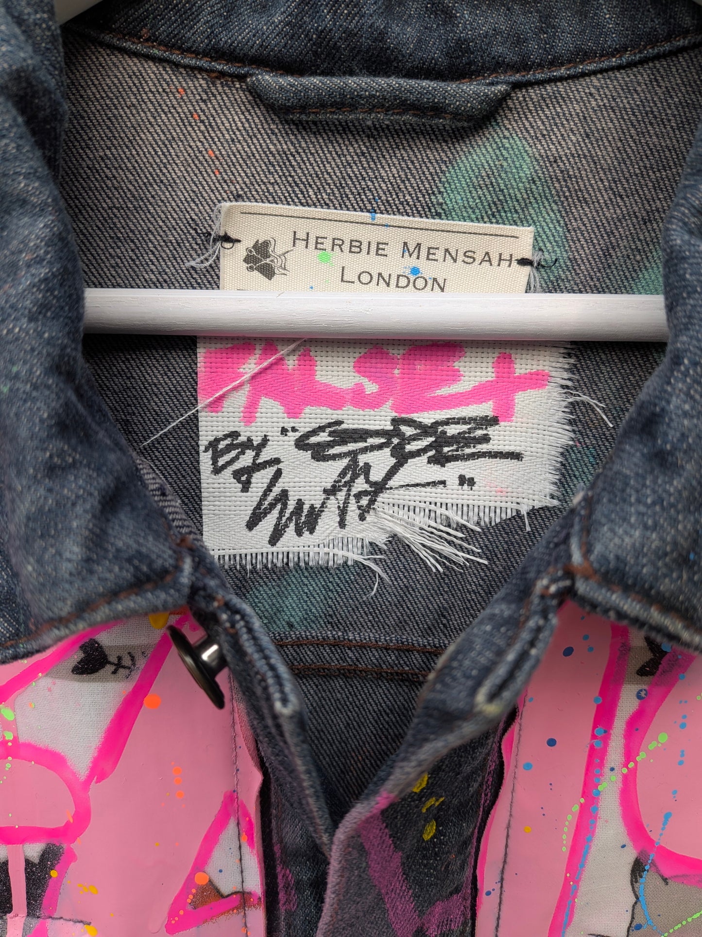 False Positive x Herbie Mensah Collaboration Denim Jacket
