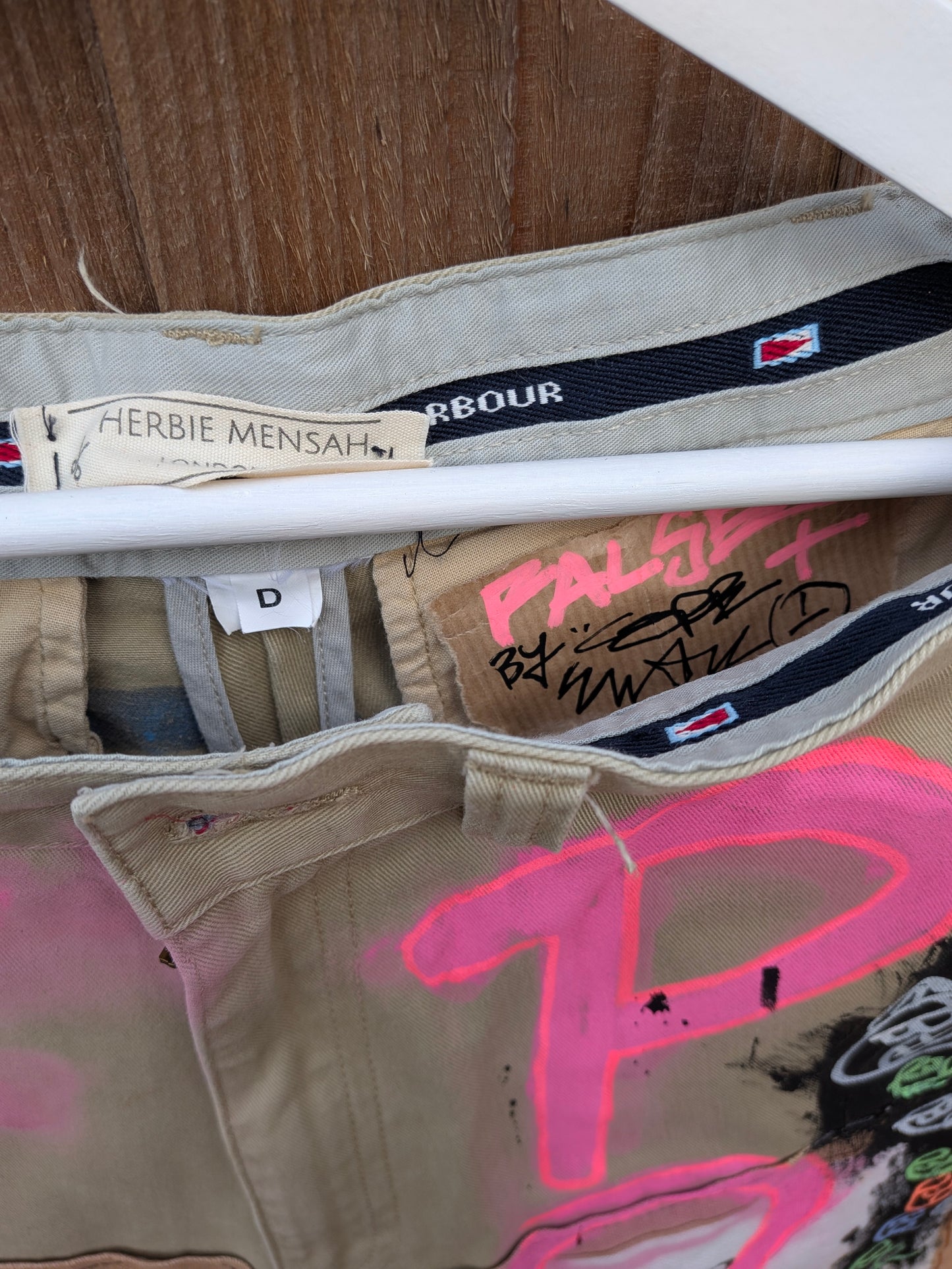 False Positive x Herbie Mensah Collaboration Upcycled Trousers