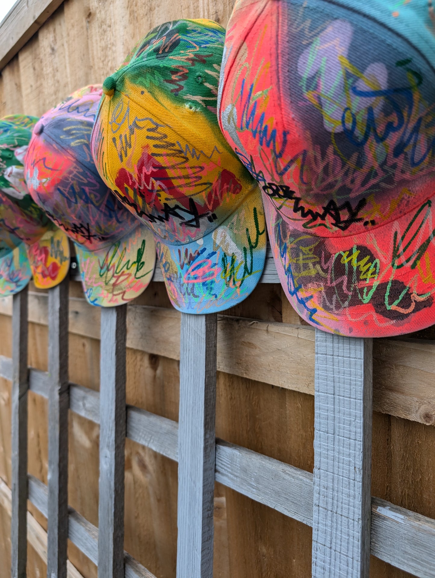 False Positive by Core Sway Hand Painted Caps