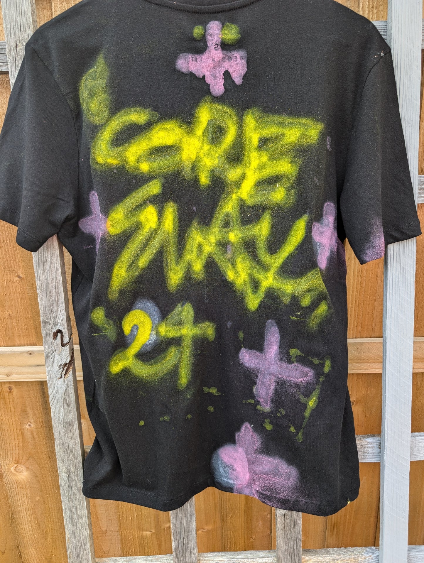 False Positive by Core Sway One of a Kind Hand Sprayed T-shirt
