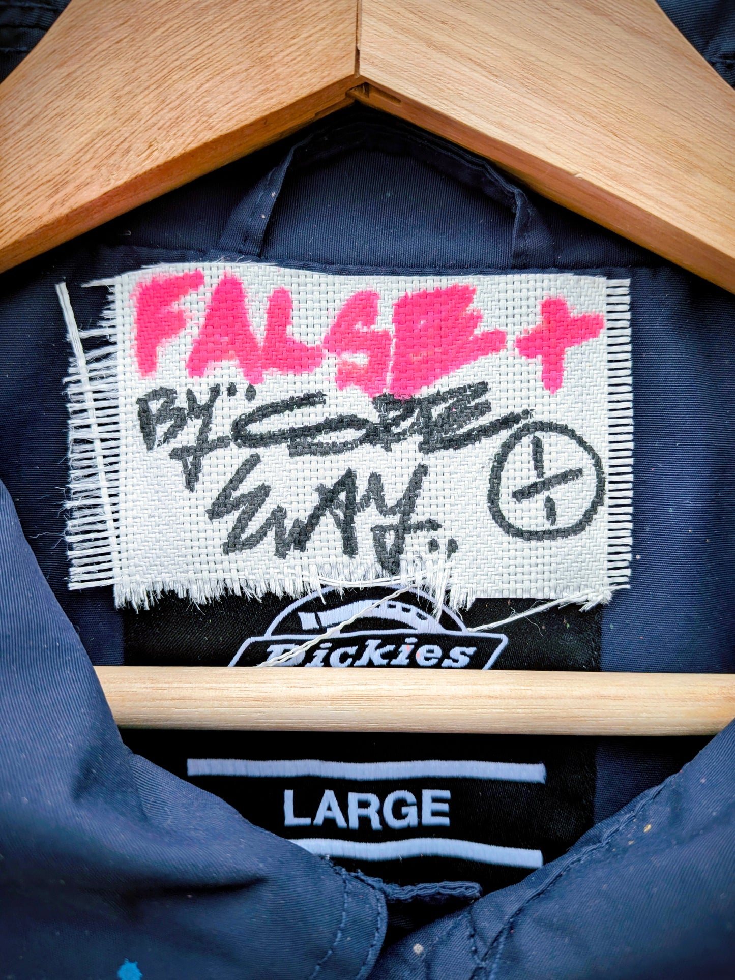 Hand Sprayed & Painted Custom Made, Upcycled Preloved Jacket