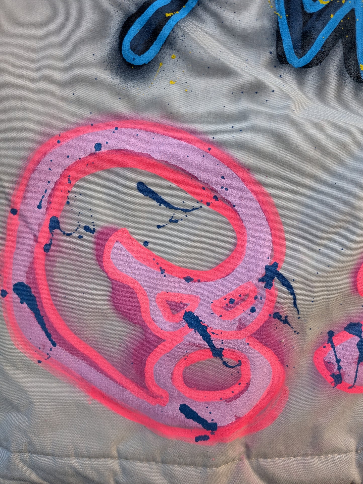 False Positive by Core Sway Hand Painted One-Off Upcycled Coat