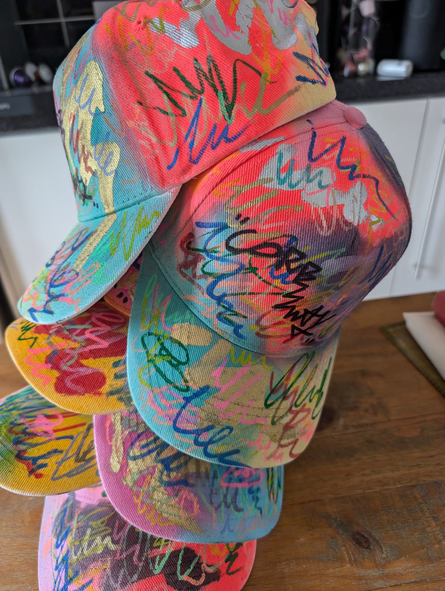 False Positive by Core Sway Hand Painted Caps