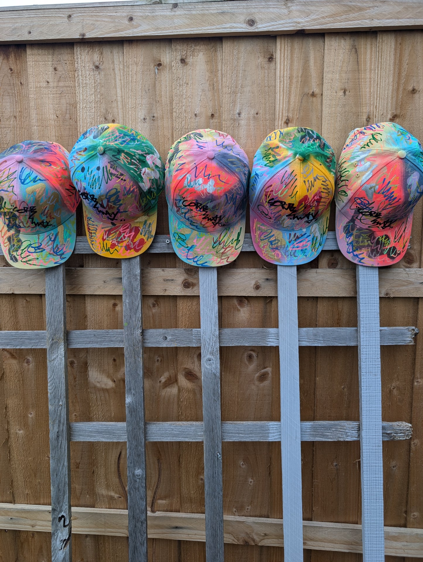 False Positive by Core Sway Hand Painted Caps
