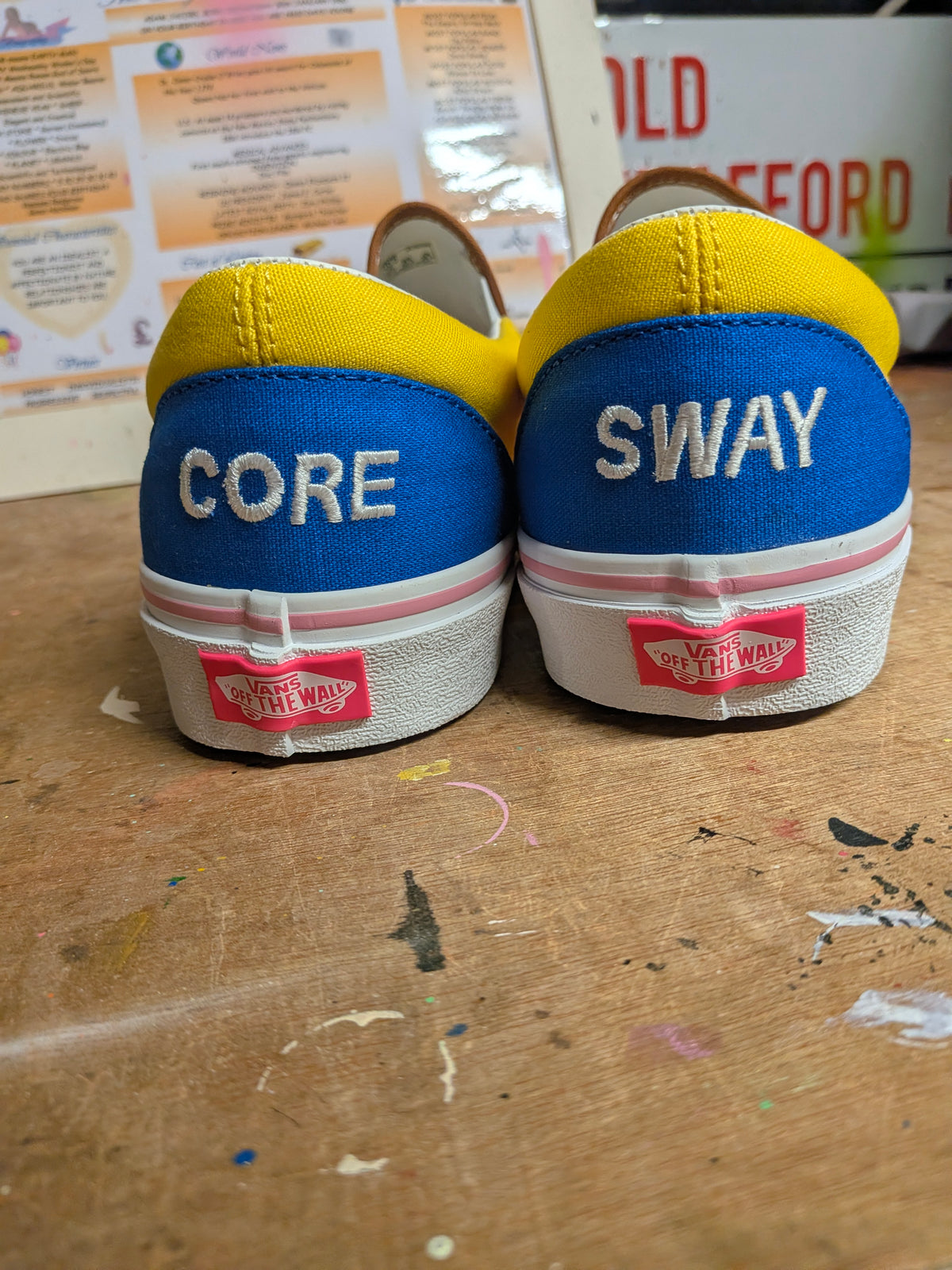 False Positive by Core Sway Custom Made Vans