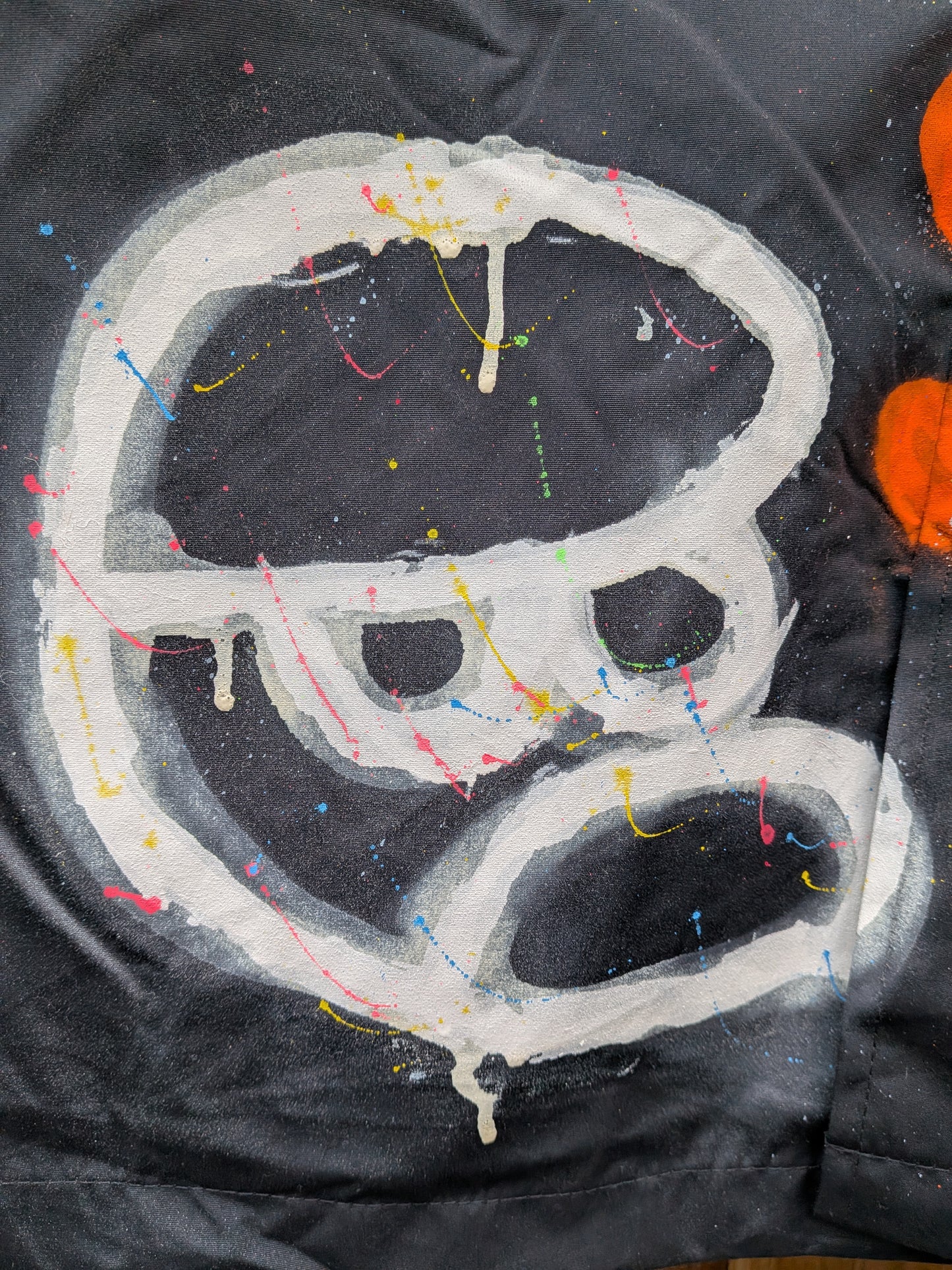 False Positive by Core Sway Hand Sprayed & Painted One-Off Upcycled Coat