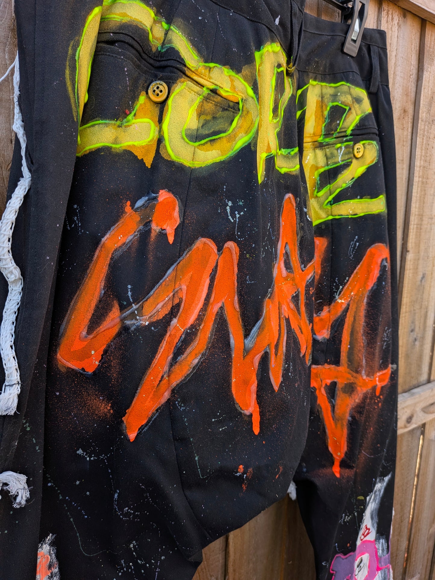 False Positive x Herbie Mensah Collaboration Black Trousers