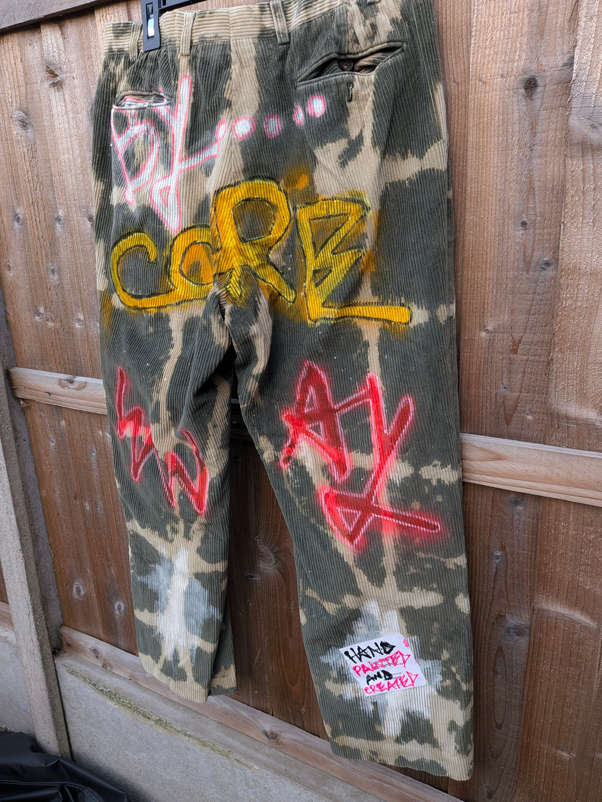 False Positive x Herbie Mensah Collaboration Upcycled Corduroy Trousers