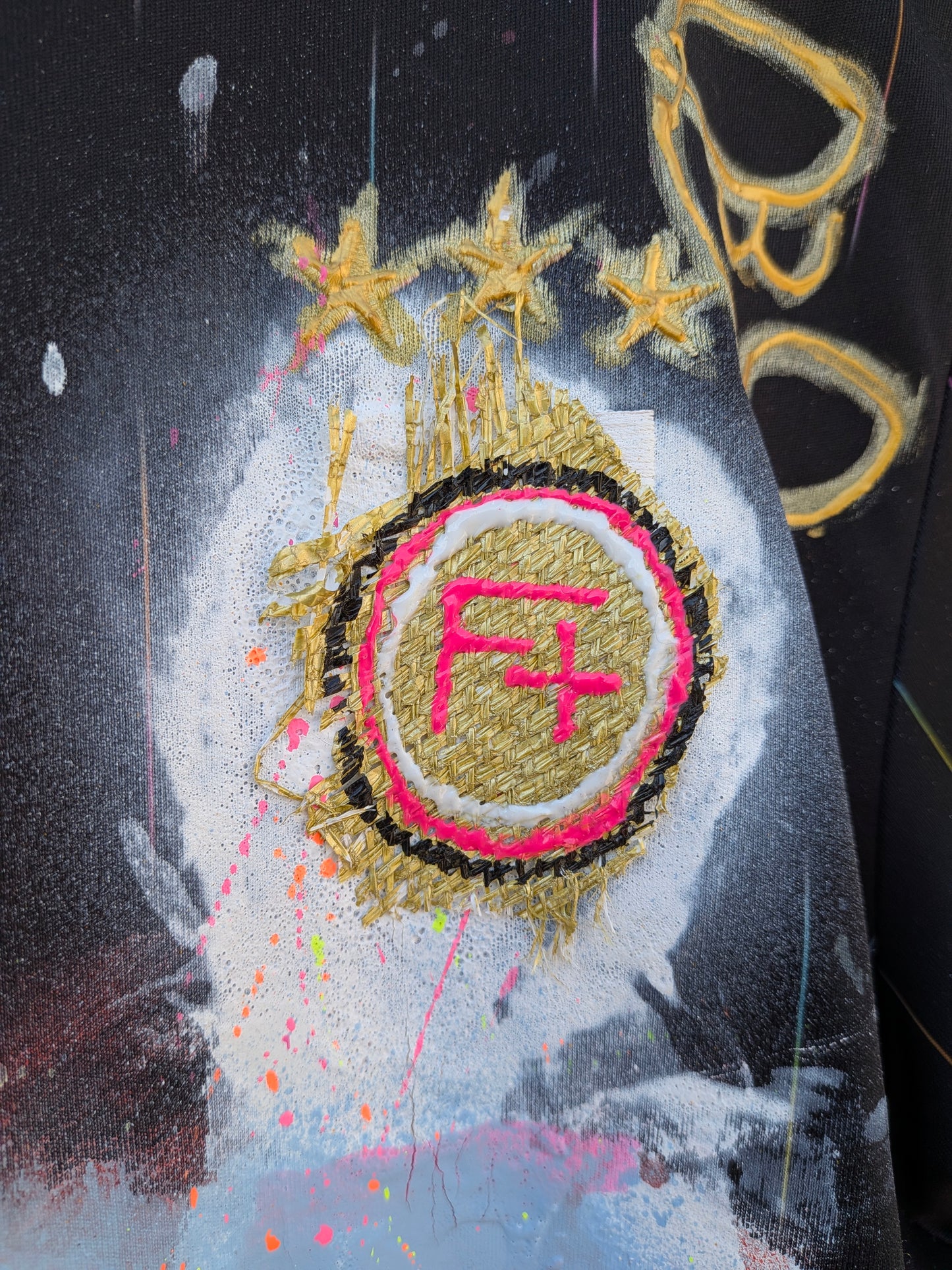 Hand Sprayed & Painted Upcycled Football Shirt SS26