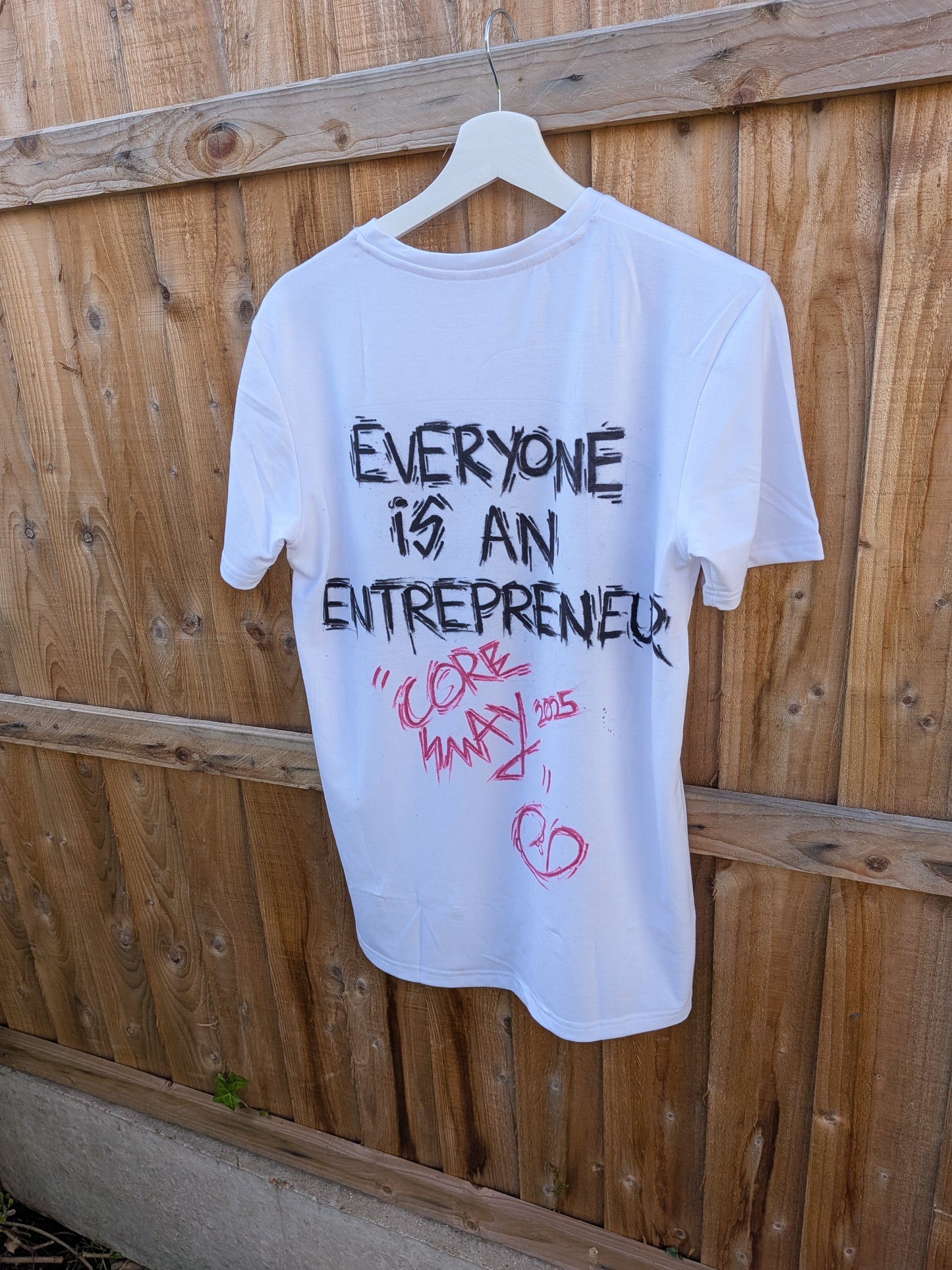 False Positive by Core Sway Hand Drawn One Of A Kind T-Shirt