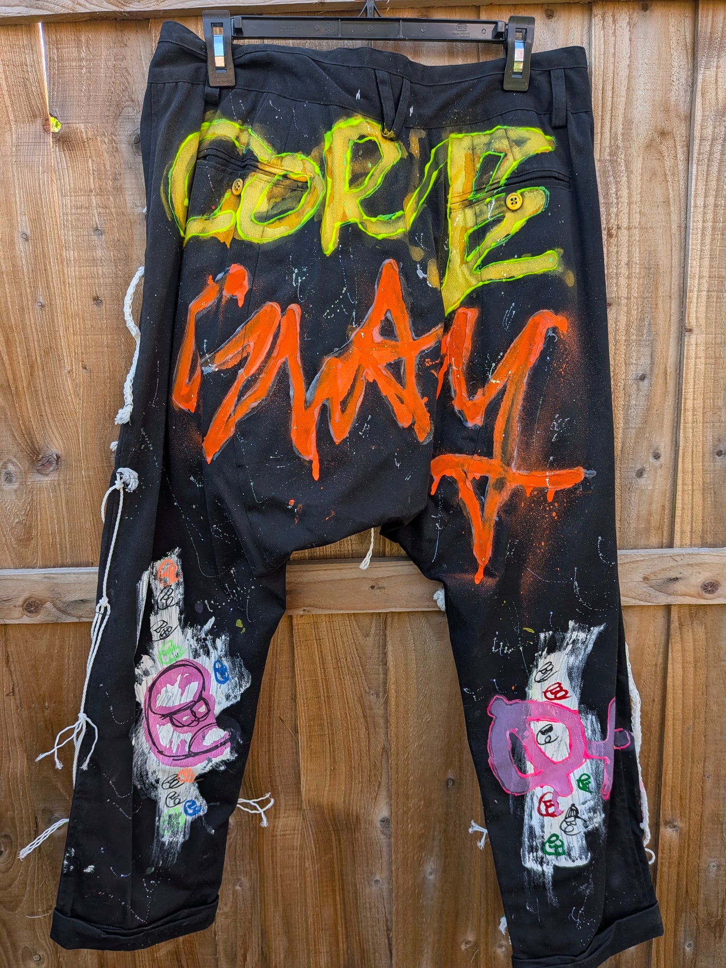 False Positive x Herbie Mensah Collaboration Black Trousers