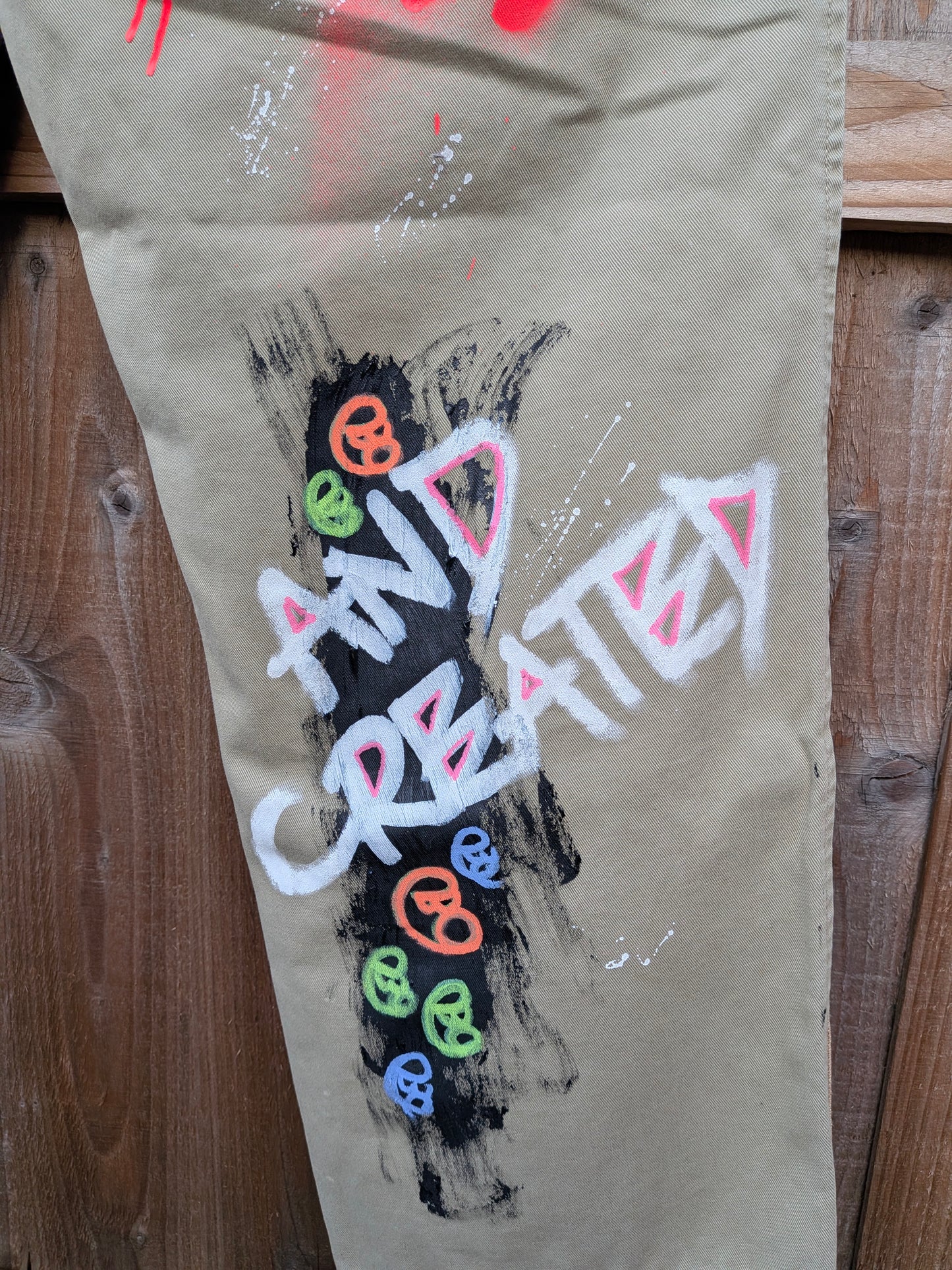 False Positive x Herbie Mensah Collaboration Upcycled Trousers