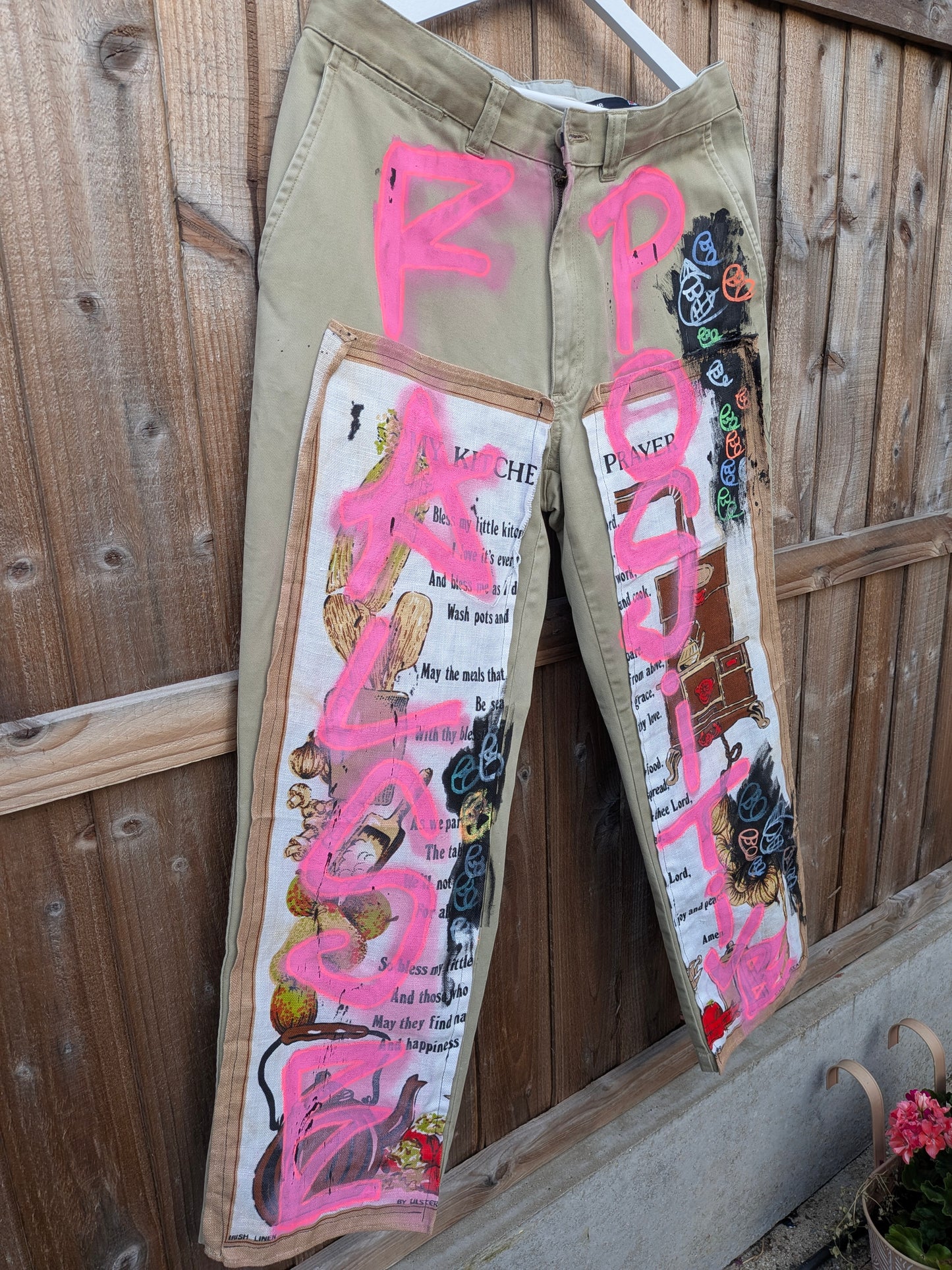 False Positive x Herbie Mensah Collaboration Upcycled Trousers