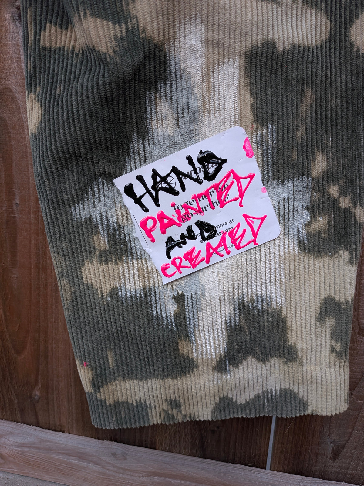 False Positive x Herbie Mensah Collaboration Upcycled Corduroy Trousers