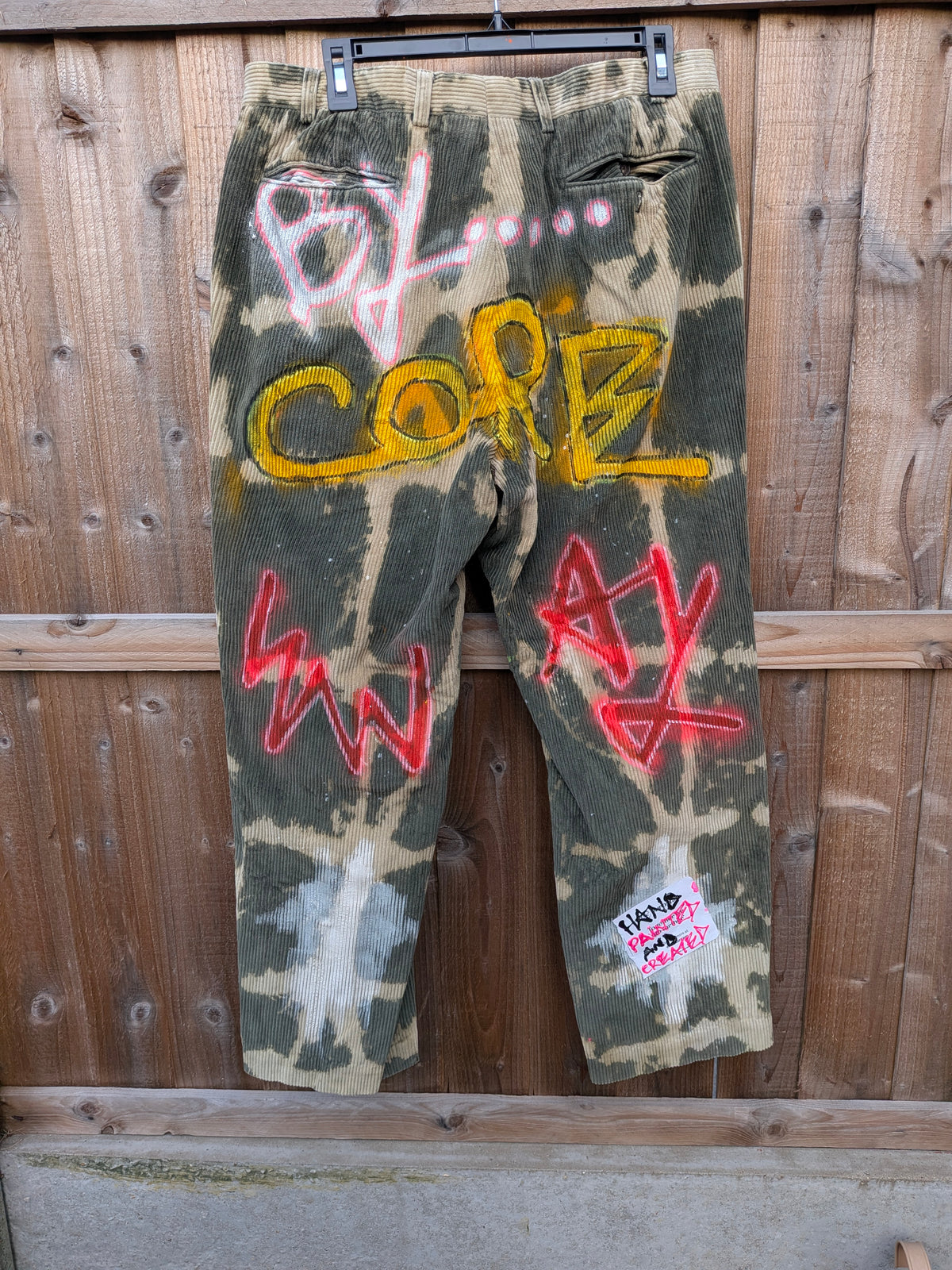 False Positive x Herbie Mensah Collaboration Upcycled Corduroy Trousers
