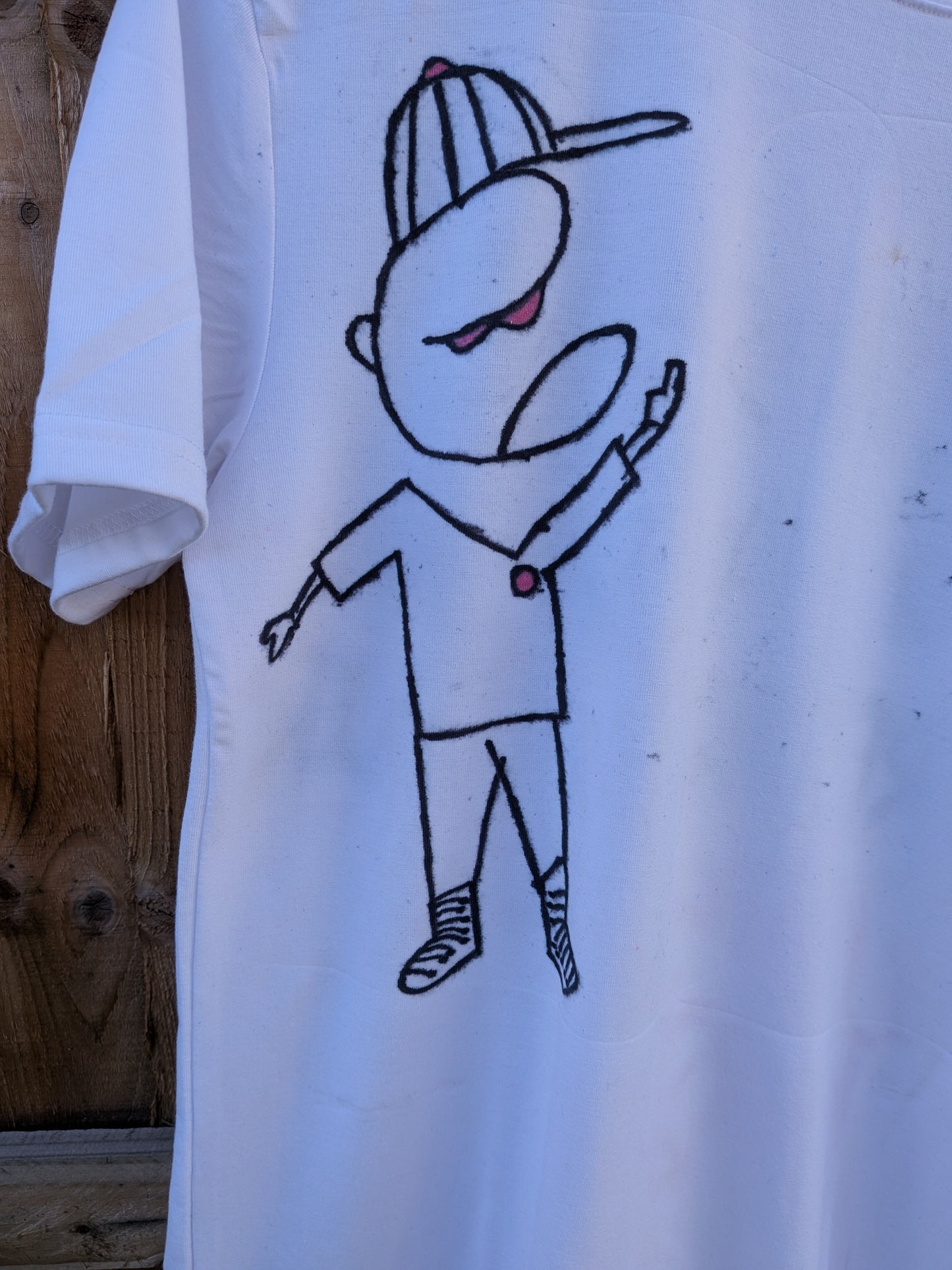 False Positive by Core Sway Hand Drawn One Of A Kind T-Shirt