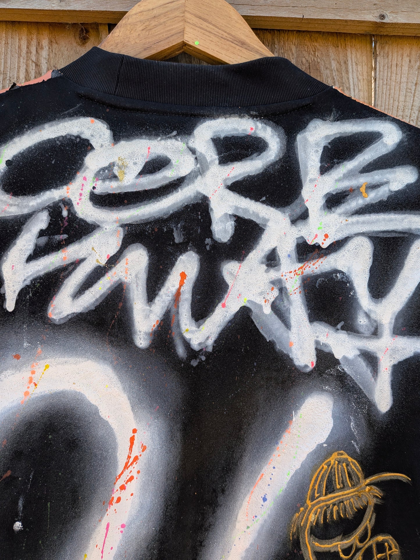 Hand Sprayed & Painted Upcycled Football Shirt SS26