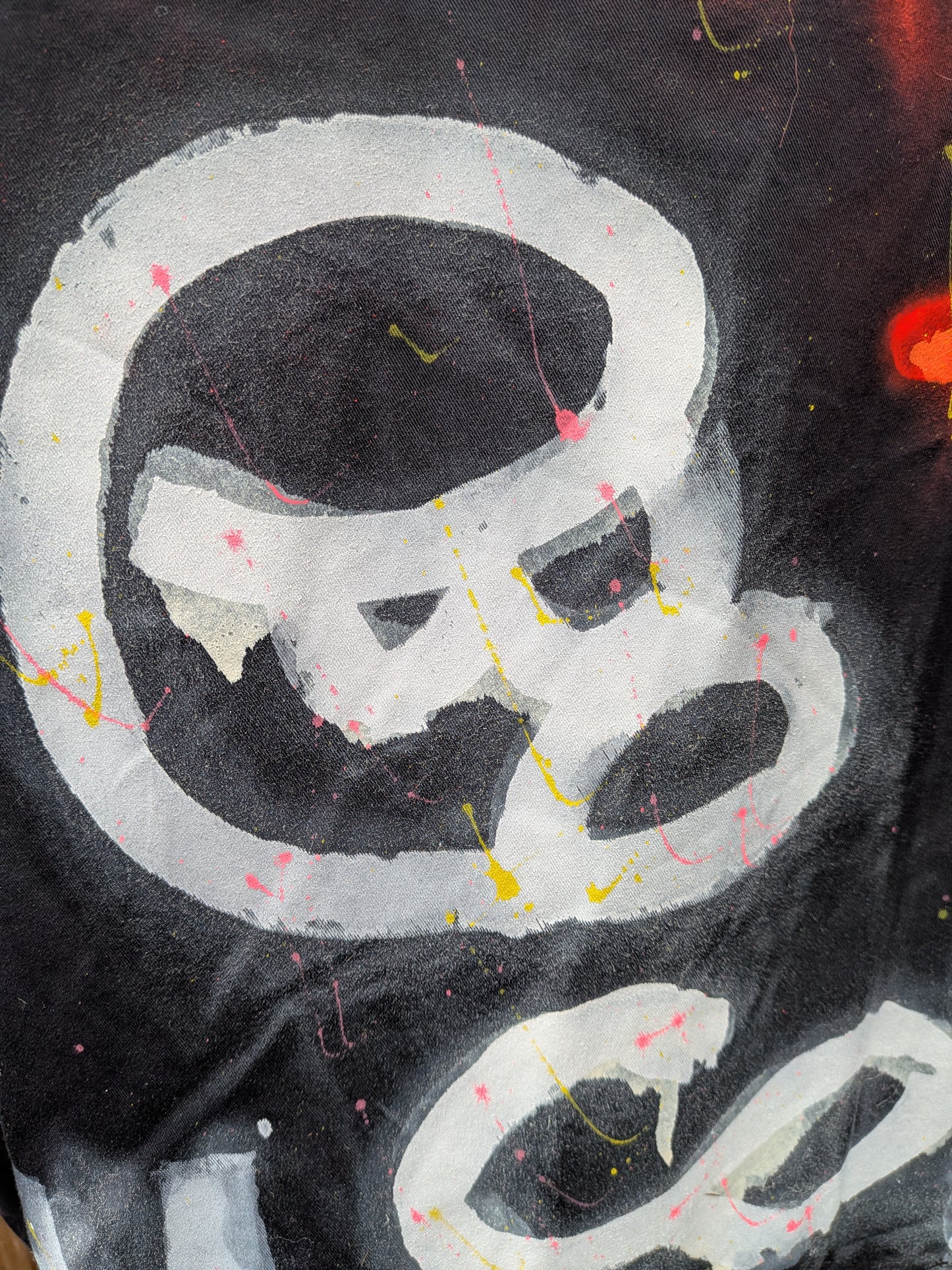 False Positive by Core Sway Hand Painted One-Off Upcycled Coat