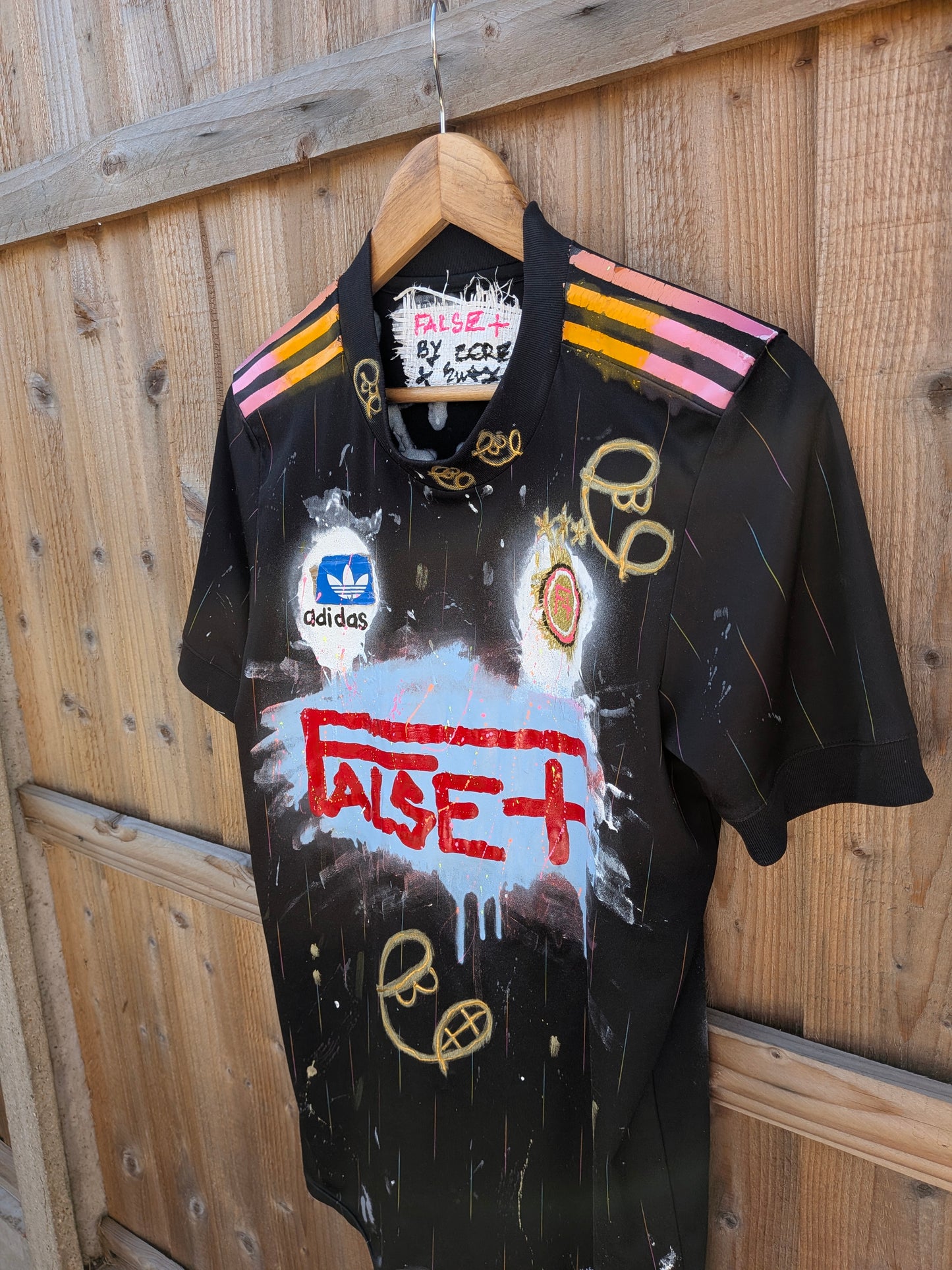Hand Sprayed & Painted Upcycled Football Shirt SS26
