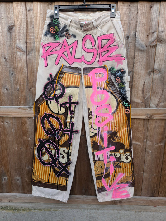 False Positive x Herbie Mensah Collaboration Upcycled Camel Trousers