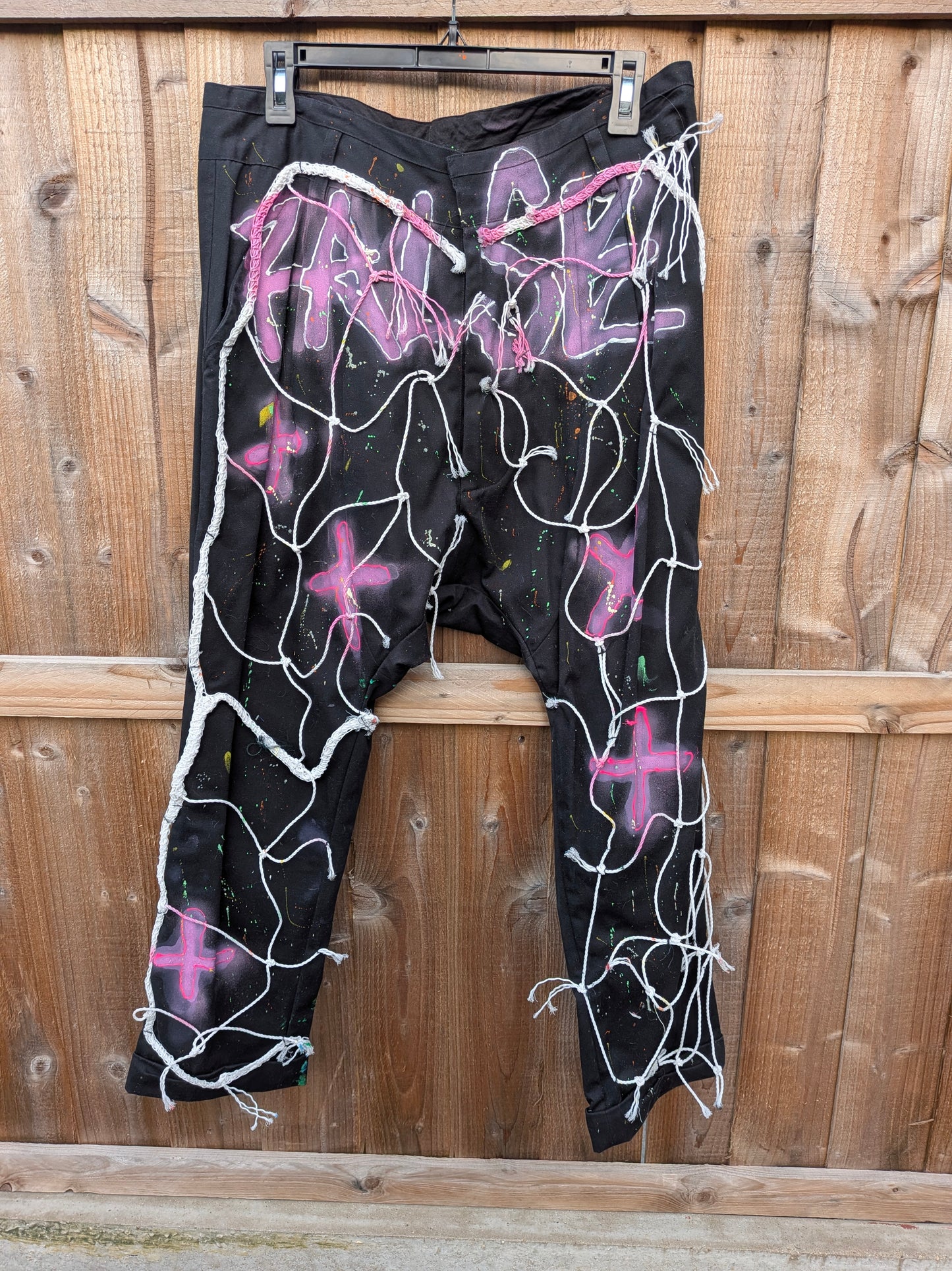 False Positive x Herbie Mensah Collaboration Black Trousers